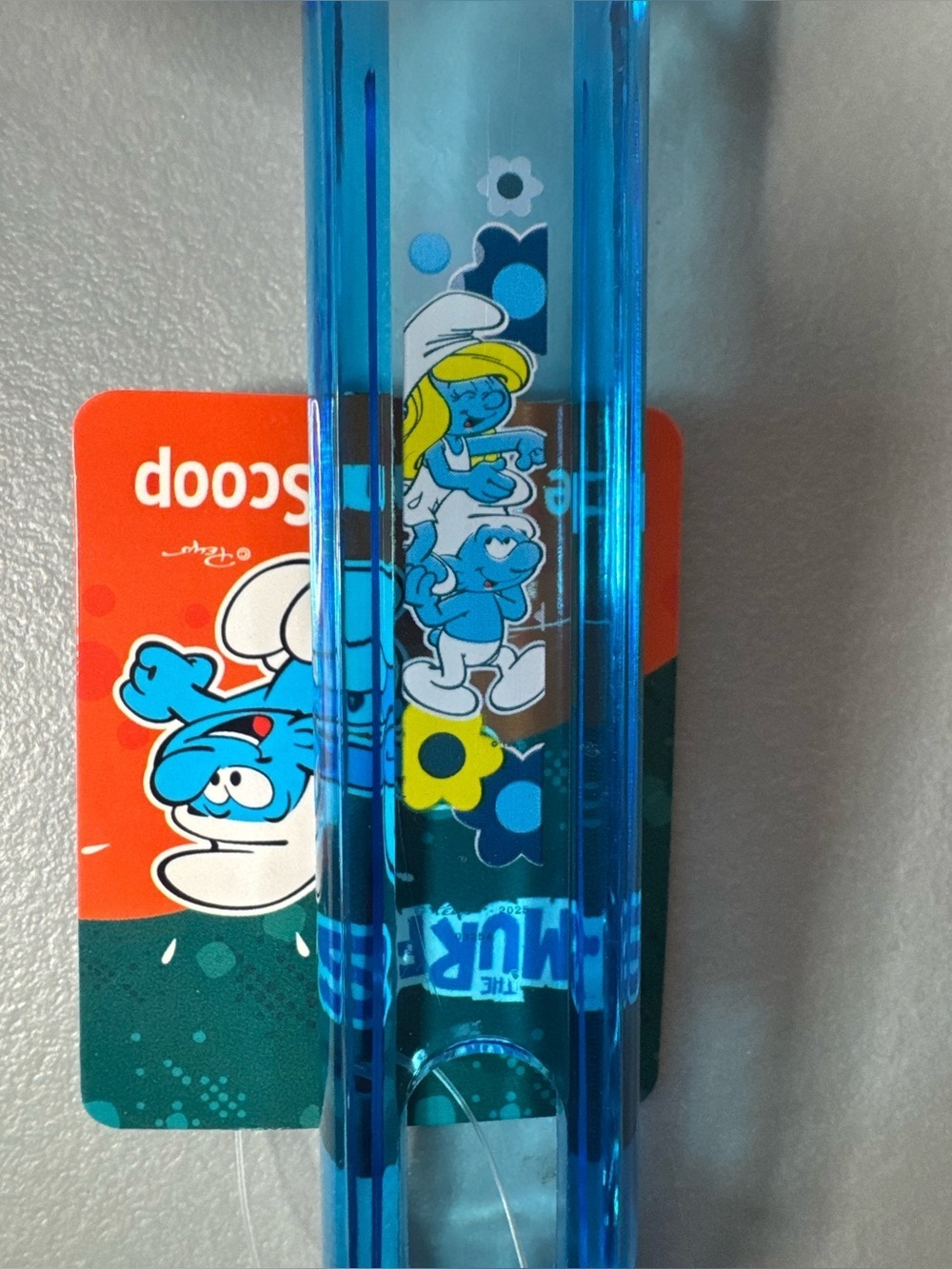 The Smurfs Blue silicone Ice Cream Scoop with Character Art novelty smurfette - Picture 2 of 2